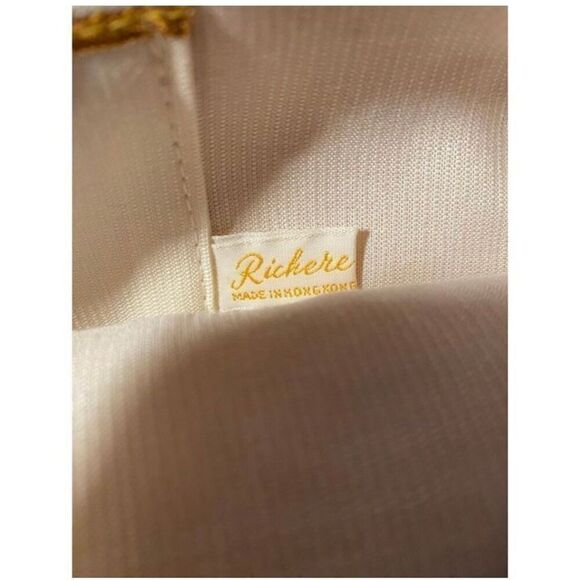 Richere Walborg vintage 60s beaded white purse evening bag - Picture 8 of 8